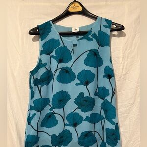 CAbi 3268 Poppy Floral Blouse Small EUC